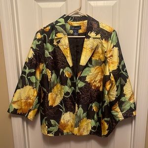 Susan Graver Floral Blazer